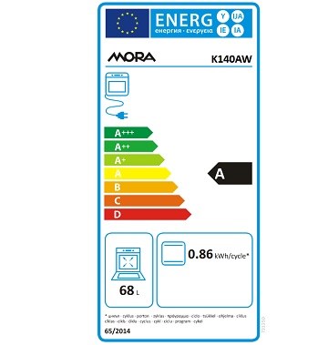 MORA K 140 AW spotřeba energie